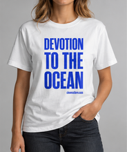 Load image into Gallery viewer, Organic Cotton Devotion To The Ocean T-shirt (Front)