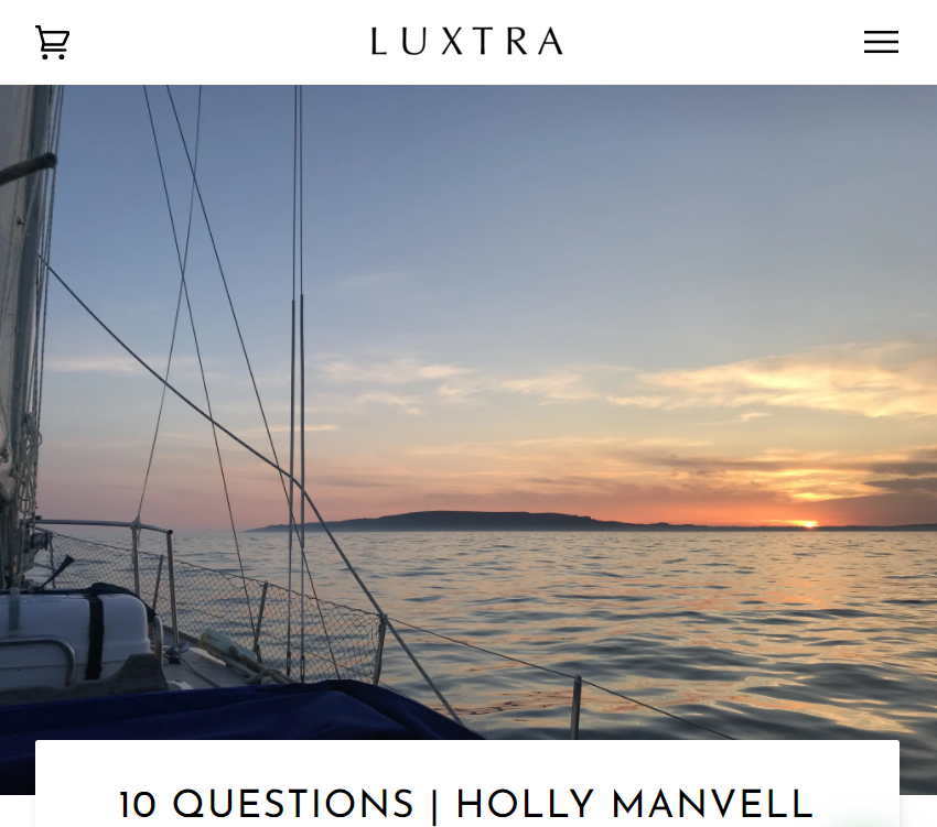 Clean Sailors founder, Holly, featured in Luxtra '10 Questions'