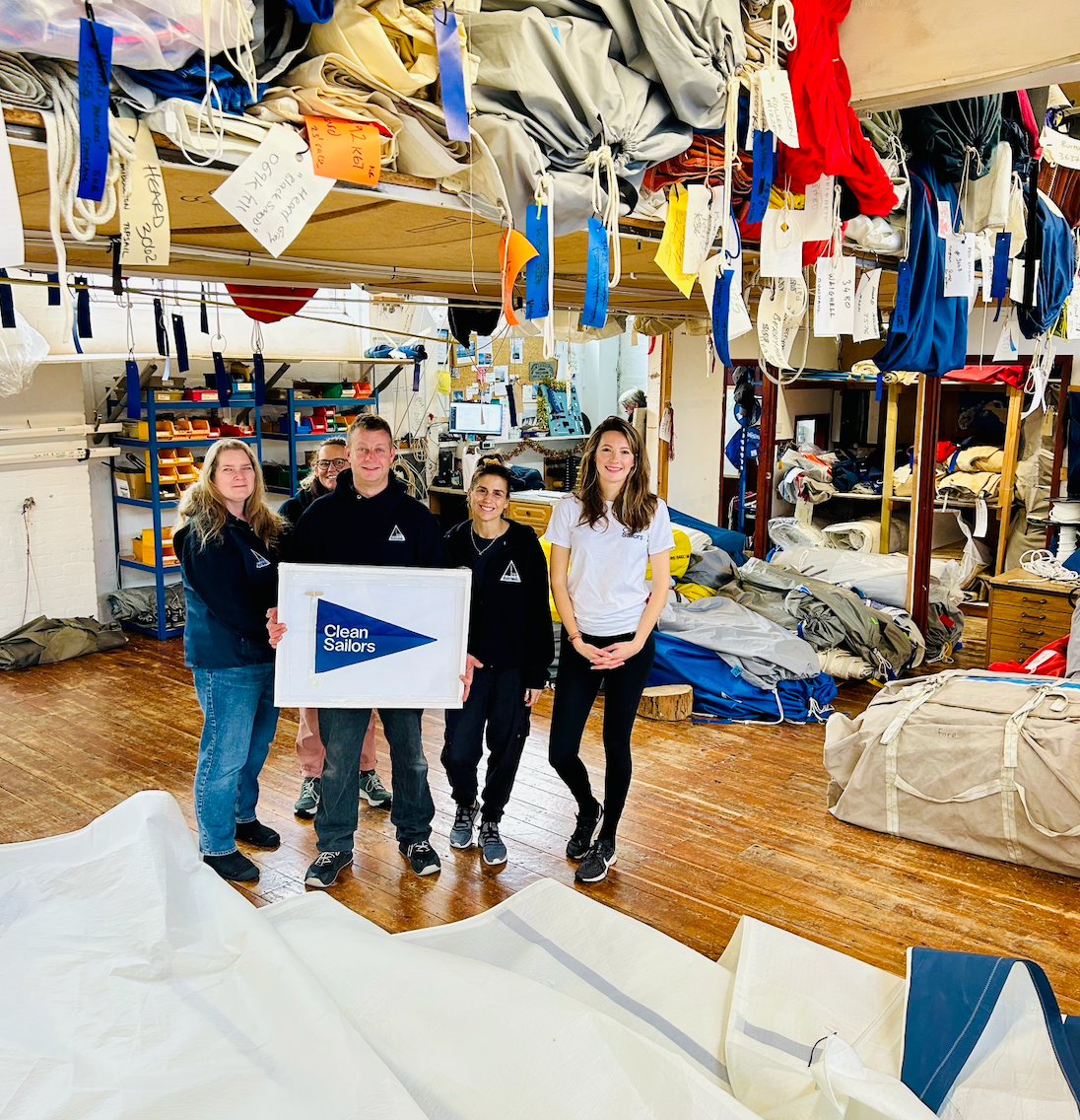 Falmouth sailmaker recognised as first partner in our now global ReSail project