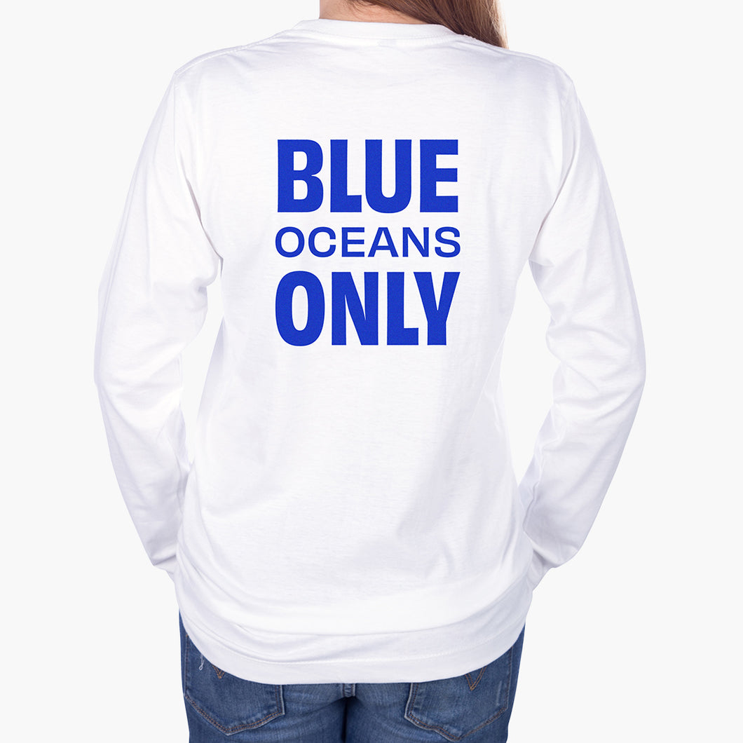 Organic Cotton Blue Oceans Only Long Sleeve